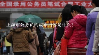 上海市公务员的政审内容是什么？